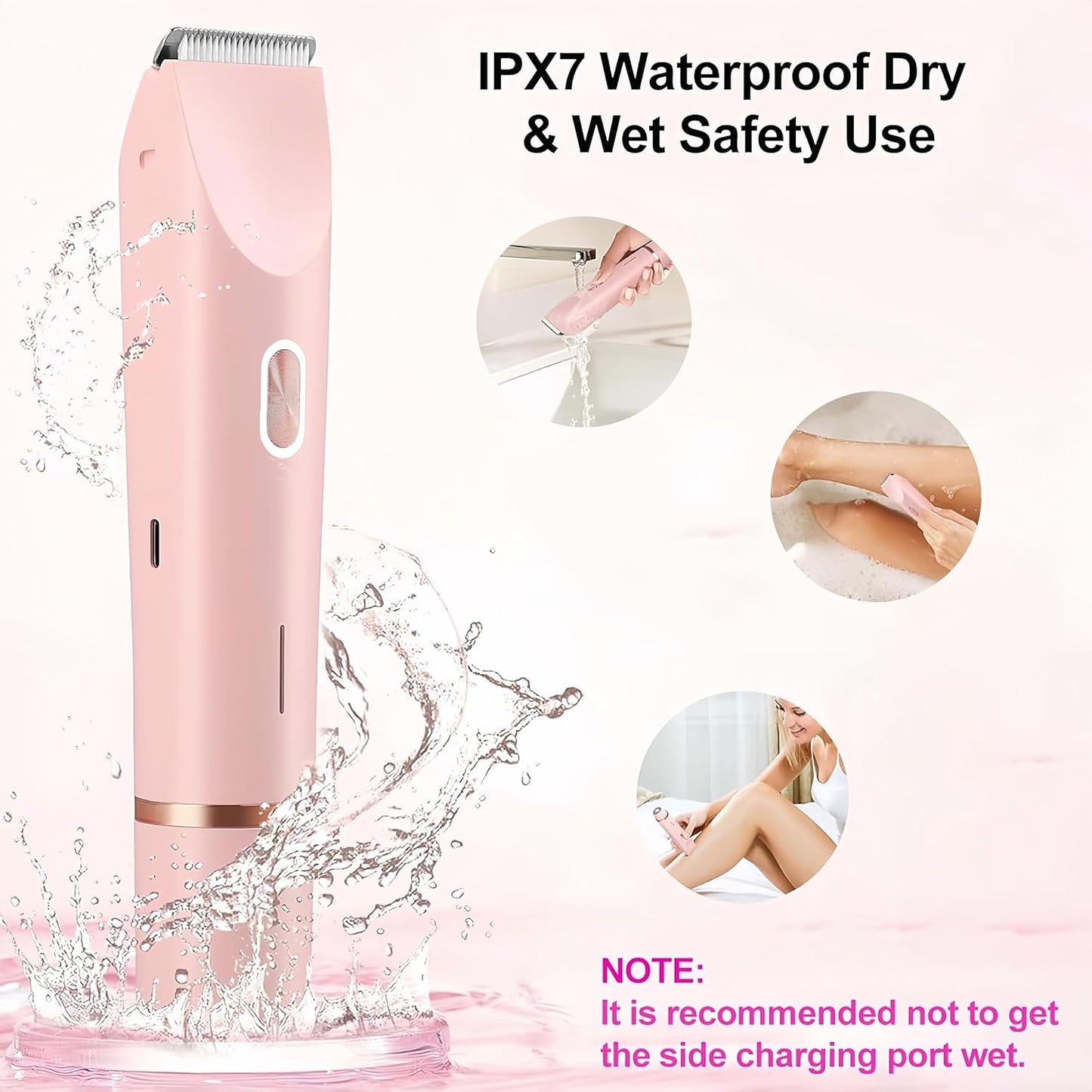 Bikini Trimmer for Women - Painless Electric Razors for Silk Skin