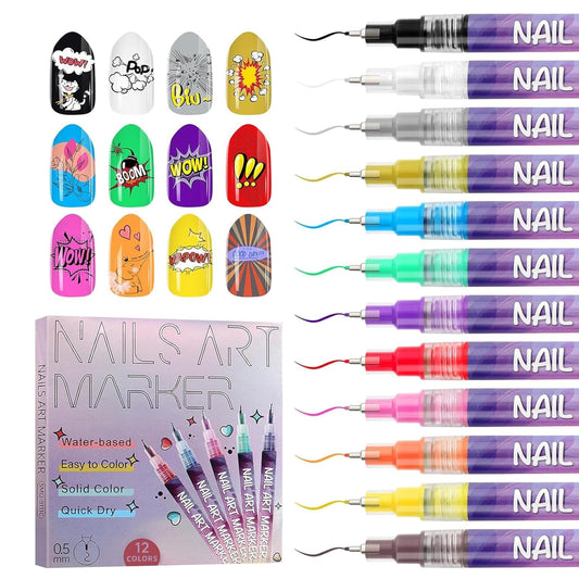 Nail Art Pens 12 Colors