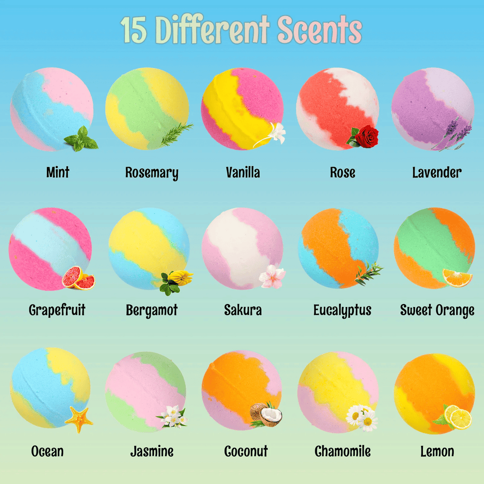 Bath Bombs for Kids with Surprise Inside, Natural Organic Kids Bubble Bath