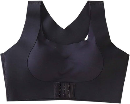 Women Push Up Bra Posture Corrector Bralette Front Closure Female Underwear Cross Back Tops