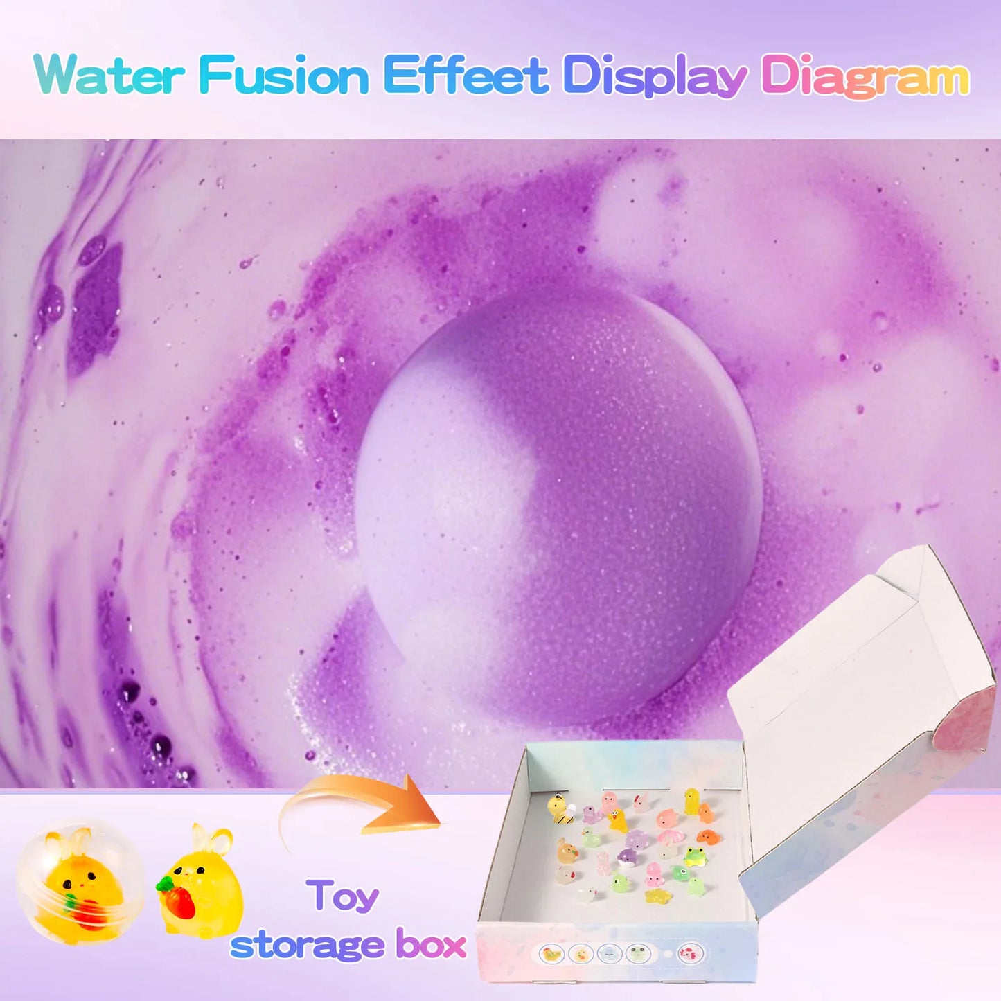 Bath Bombs for Kids with Surprise Inside, Natural Organic Kids Bubble Bath