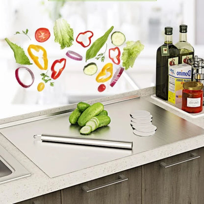 Food Grade Stainless Steel Chopping Board Non-slip Edge Kitchen Tool